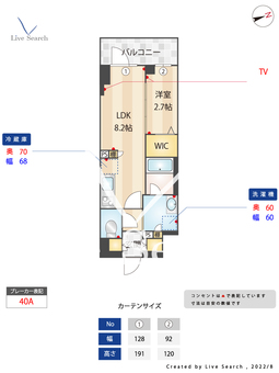 シーズンフラッツ高田馬場リバーサイドサウス 403 【東京都下落合駅】 の間取り図