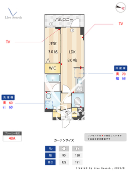シーズンフラッツ高田馬場リバーサイドサウス 502 【東京都下落合駅】 の間取り図