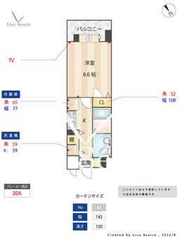グランメールエスティエ 306 【福岡県大橋駅】 の間取り図
