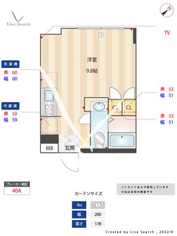 ディームス大井町フォレスト 511 【東京都大井町駅】 の間取り図