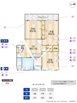 ラヴィエール惣利 201 【福岡県JR　春日駅】 の間取り図