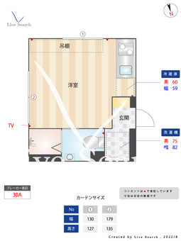 新宿早稲田レーベル 304 【東京都早稲田駅】 の間取り図