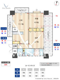 ロイヤルステージ吉塚 711 【福岡県吉塚駅】 の間取り図