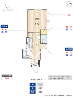 FS中央アパートメントハウス 104 【東京都池上駅】 の間取り図