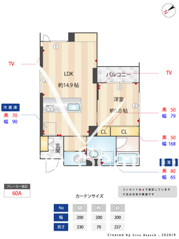 リヴェール　今泉 301 【栃木県宇都宮駅】 の間取り図