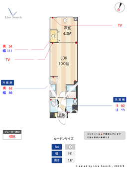 ウェルスクエアイズム駒込 202 【東京都駒込駅】 の間取り図
