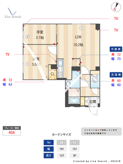 ウェルスクエアイズム駒込 205 【東京都駒込駅】 の間取り図