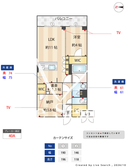 LaPerlaJiyugaoka Ⅱ 203 【東京都緑ヶ丘】 の間取り図