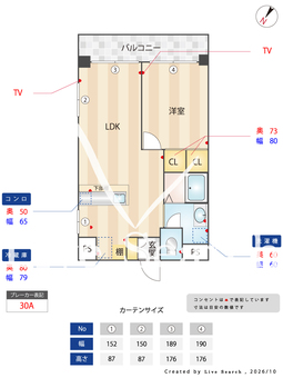 アンベール東天神 301 【福岡県天神駅】 の間取り図