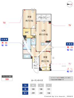 プレミアスヘイマ 302 【埼玉県蕨駅】 の間取り図