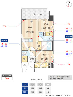 スプランディッド新大阪VIII 1102 【大阪府東海道線「新大阪」】 の間取り図