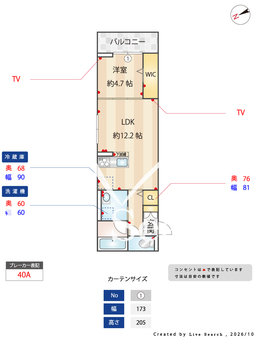 ソヴリンティ 202 【栃木県小山駅】 の間取り図