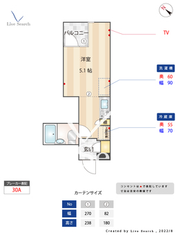 アップルコート綱島 218 【神奈川県綱島駅】 の間取り図