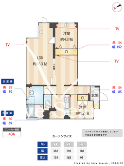 GRAN PSAEO用賀 105 【東京都用賀】 の間取り図