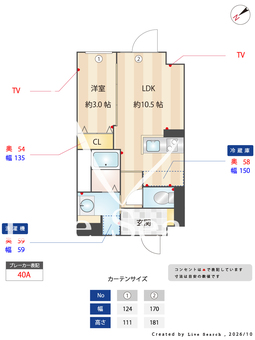 GRAN PSAEO用賀 304 【東京都用賀】 の間取り図