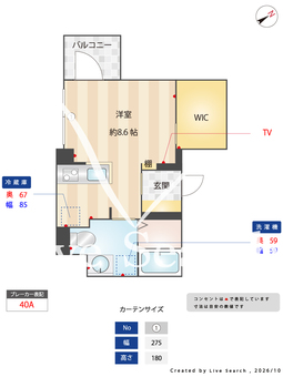 GRAN PSAEO用賀 401 【東京都用賀】 の間取り図