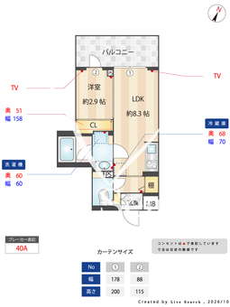 デュオフラッツ大宮 407 【埼玉県大宮駅】 の間取り図