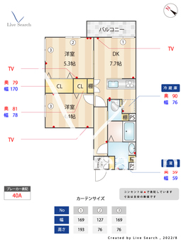 グラン・バレーナ 301 【神奈川県武蔵新城駅】 の間取り図