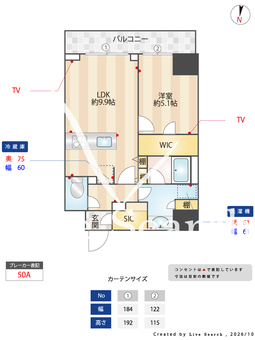 ES-Grande錦糸町ザ・クラス 1006 【東京都亀戸】 の間取り図
