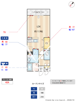 クレール西の庄  202 【大阪府阪急電鉄　吹田駅】 の間取り図