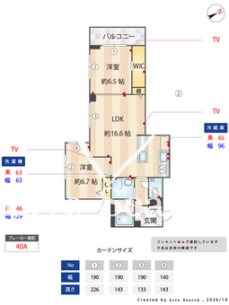 ソレイユルヴァン 302 【神奈川県生田】 の間取り図