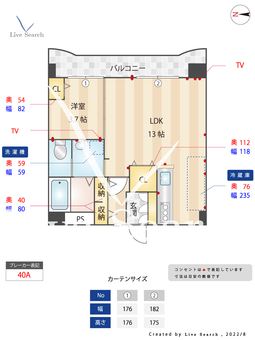 東峰マンション西公園 705 【福岡県大濠公園駅】 の間取り図