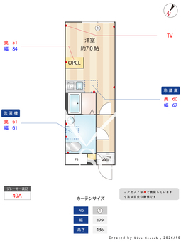 プレアス富久町 402 【東京都曙橋駅】 の間取り図