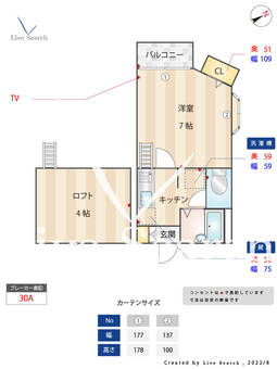 サンライズガーデン大橋南 101 【福岡県大橋駅】 の間取り図