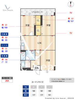 ケルムスコット 301 【福岡県姪浜駅】 の間取り図