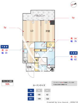 SHARIO　GARDEN　新梅田 701 【大阪府福島駅】 の間取り図
