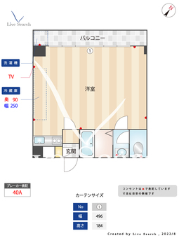 グローリー平尾 901 【福岡県西鉄平尾駅】 の間取り図