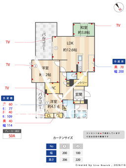 ShaMaisonANBER026 403 【福岡県箱崎駅】 の間取り図