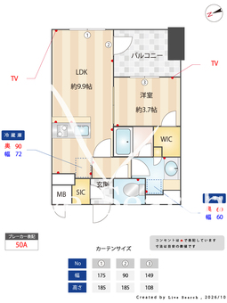S-RESIDENCE千種belvia TOWER 507 【愛知県今池駅】 の間取り図
