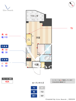 バウスクロス相模大野 1307 【神奈川県相模大野駅】 の間取り図
