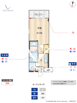 フレグランスMC HARA 301 【福岡県次郎丸駅】 の間取り図