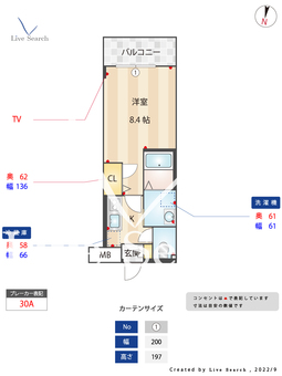 フレグランスMC HARA 302 【福岡県次郎丸駅】 の間取り図
