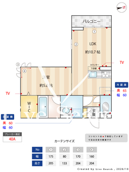 le lien 201 【埼玉県川越駅】 の間取り図