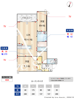 グランヴェールⅦ 303 【大阪府南海電鉄泉北線　深井駅　】 の間取り図