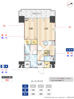 エミリブ池袋 201 【東京都池袋】 の間取り図