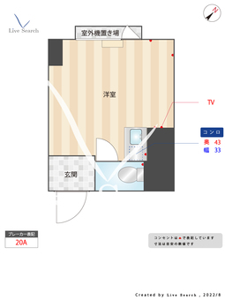 ロータリー大和 305 【福岡県祇園駅】 の間取り図