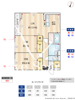 D Paina 子母口Ⅱ 105 【神奈川県武蔵新城駅】 の間取り図