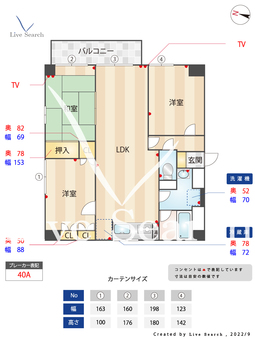 ディーフラット大濠2 501 【福岡県唐人町駅】 の間取り図