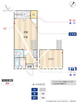 jアプリコット 203 【福岡県平尾駅】 の間取り図