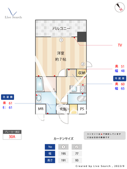アンプルールベトンカルティエ 902 【福岡県平尾駅】 の間取り図