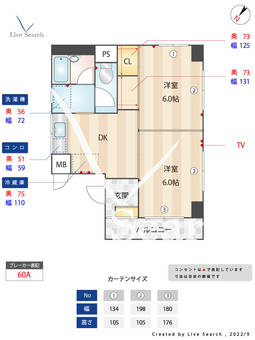 アレーズ天神 301 【福岡県天神南駅】 の間取り図