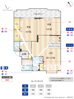 アイゾハイム 304 【福岡県高宮駅】 の間取り図