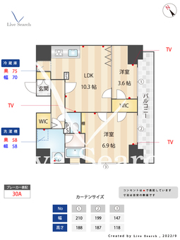TSレジデンス北上野 1403 【東京都三ノ輪駅】 の間取り図