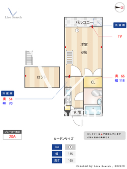 サンライズパルム 206 【福岡県七隈駅】 の間取り図