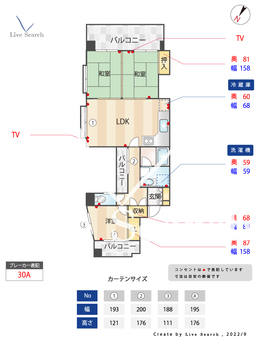ラ・フルール大濠 901 【福岡県六本松駅】 の間取り図