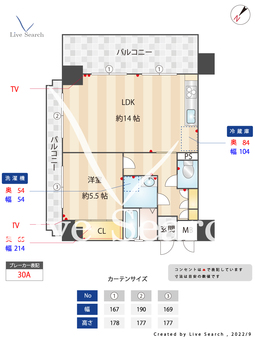 ロマネスク高宮 801 【福岡県高宮駅】 の間取り図